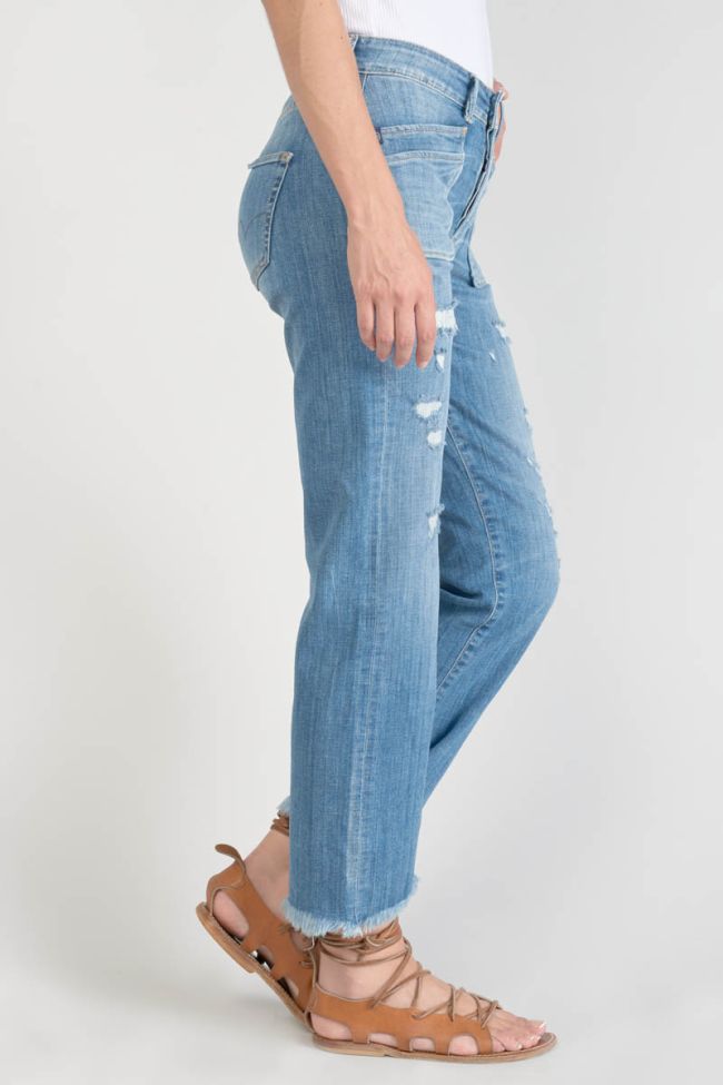 Pricillia high waist 7/8th jeans destroy blue N°4