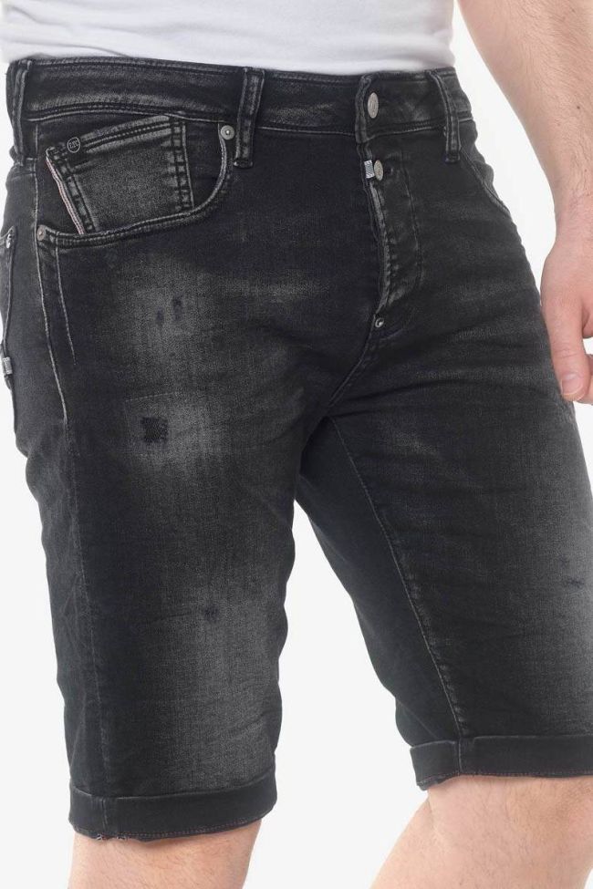 Stonewashed black Jogg Ed bermuda shorts