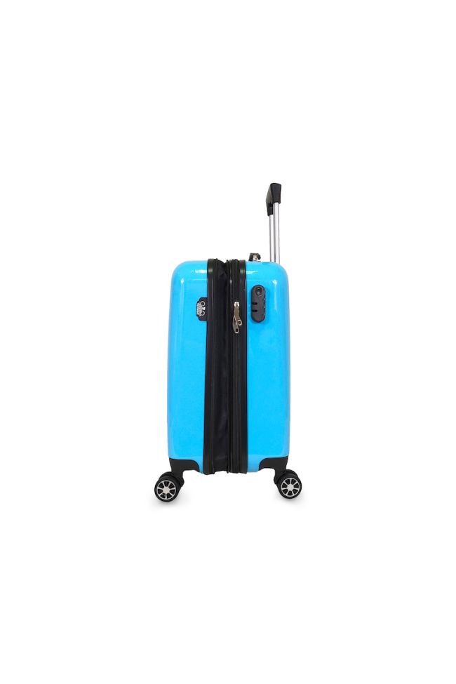 Set de 3 valises Saya Plume bleues