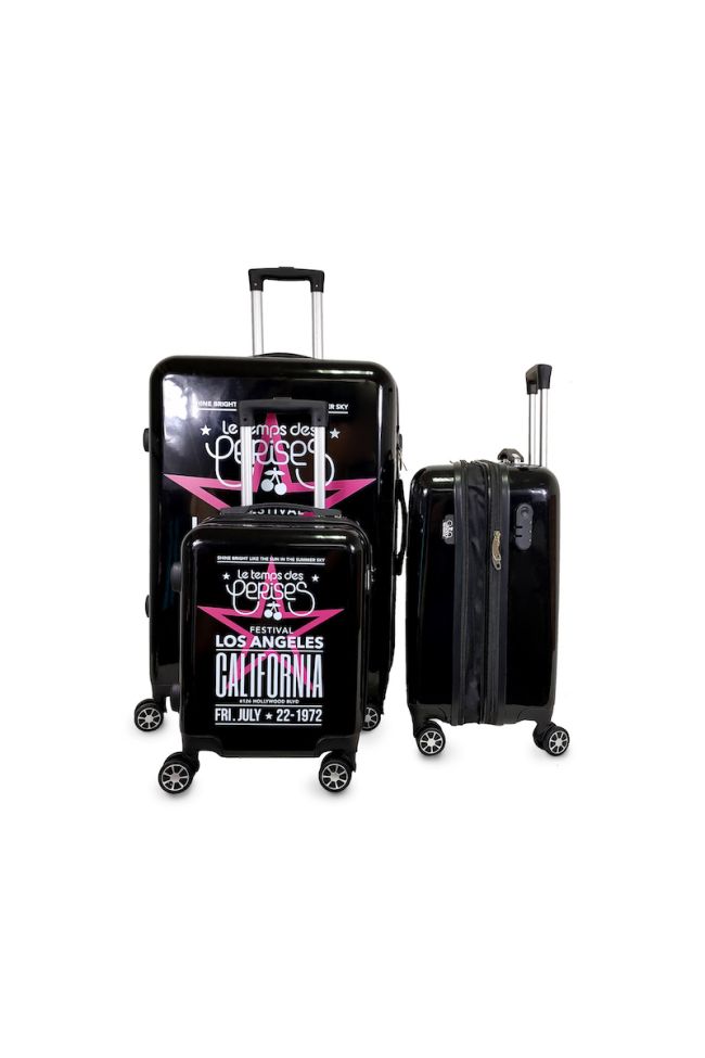 Set de 3 valises Sia noires
