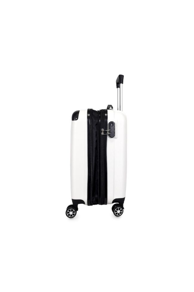 Set de 2 valises Nela blanches