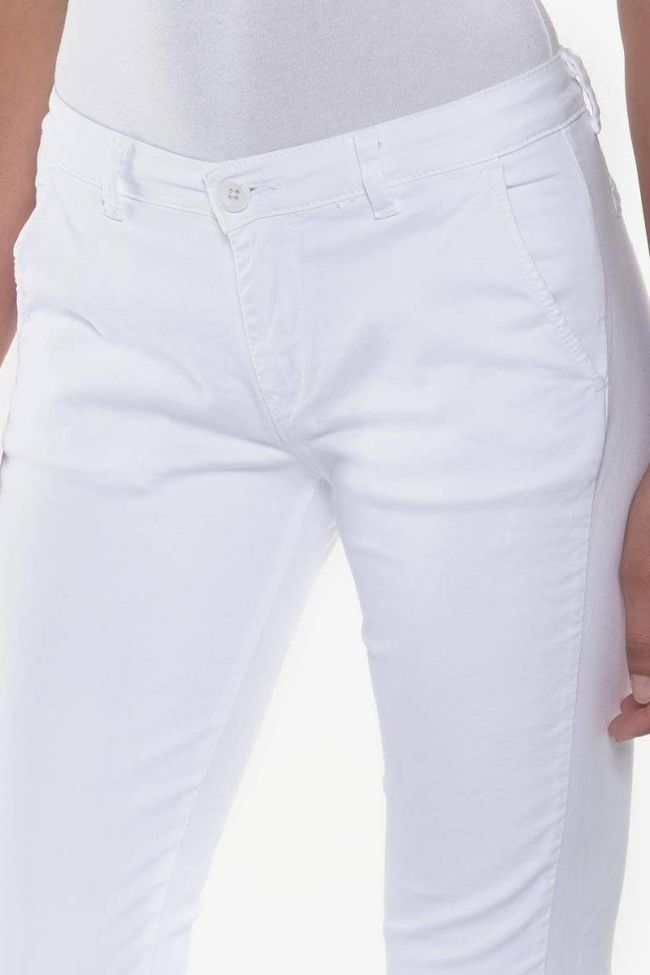 White Lidy8 chino trousers