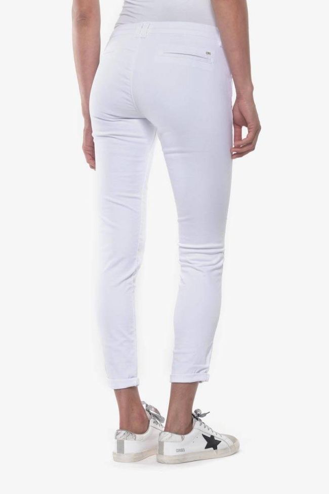 White Lidy8 chino trousers