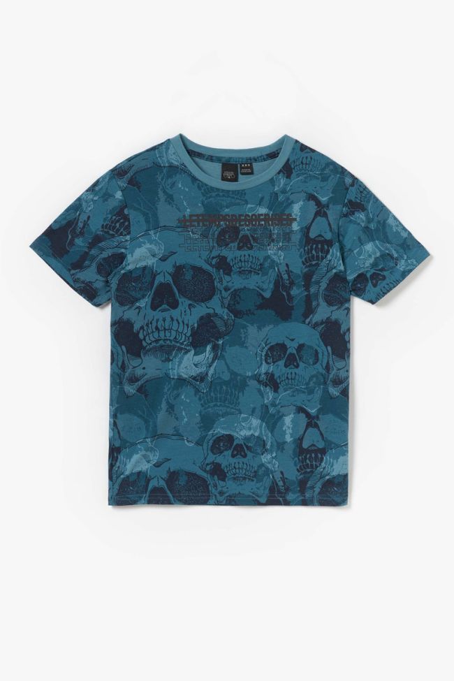 Printed blue Shenkobo t-shirt