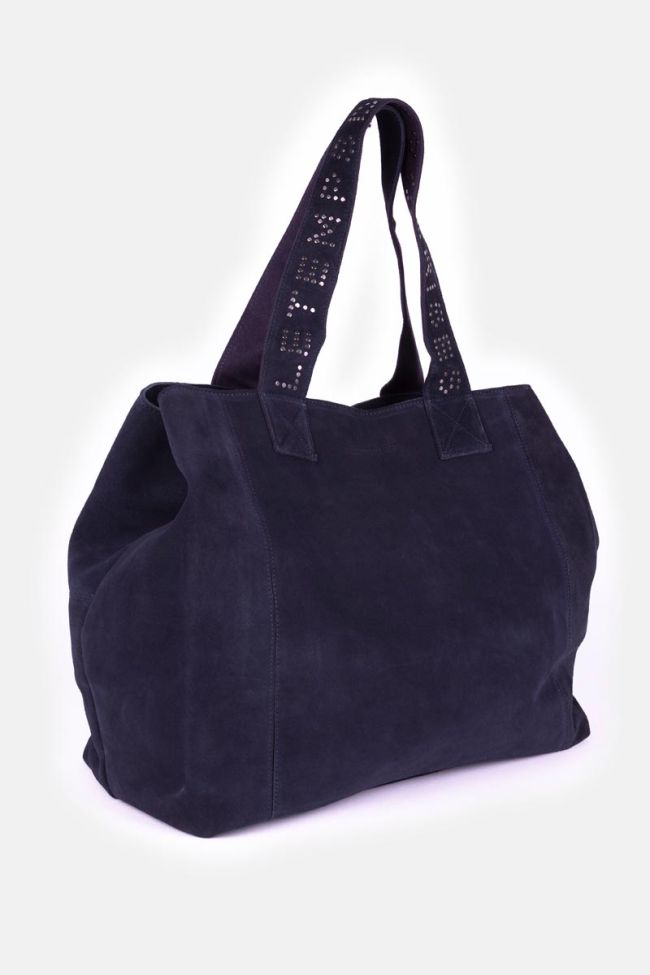 Micky bag in midnight blue suede leather