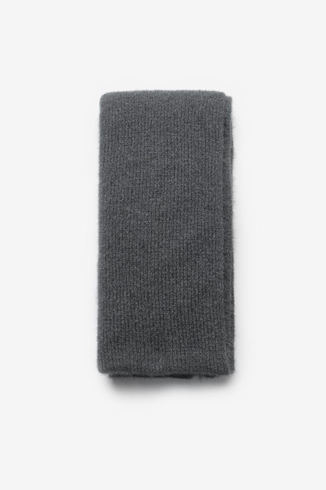 Charcoal grey Sajagi scarf