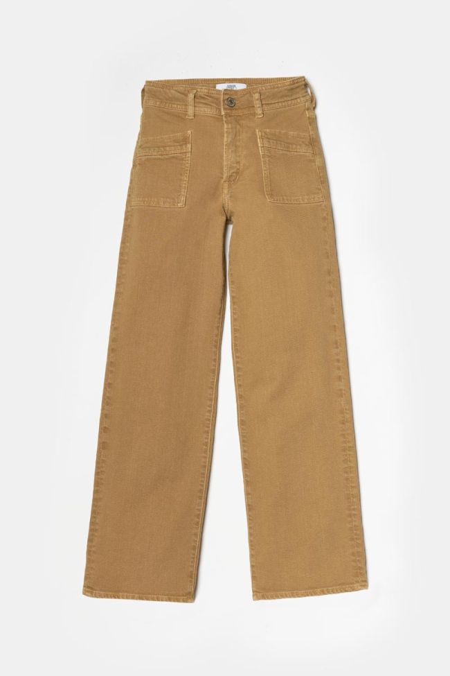 Straight-legged camel Sispo jeans