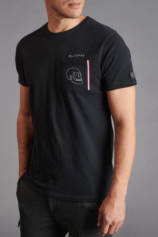 Embroidered black Bouna t-shirt