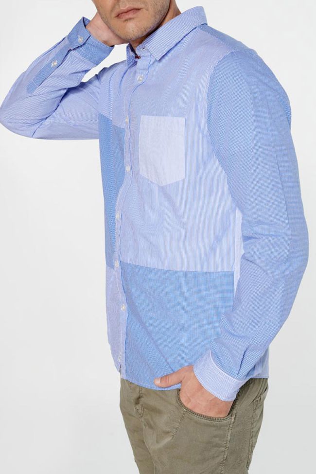 Blue stripy Diaz shirt