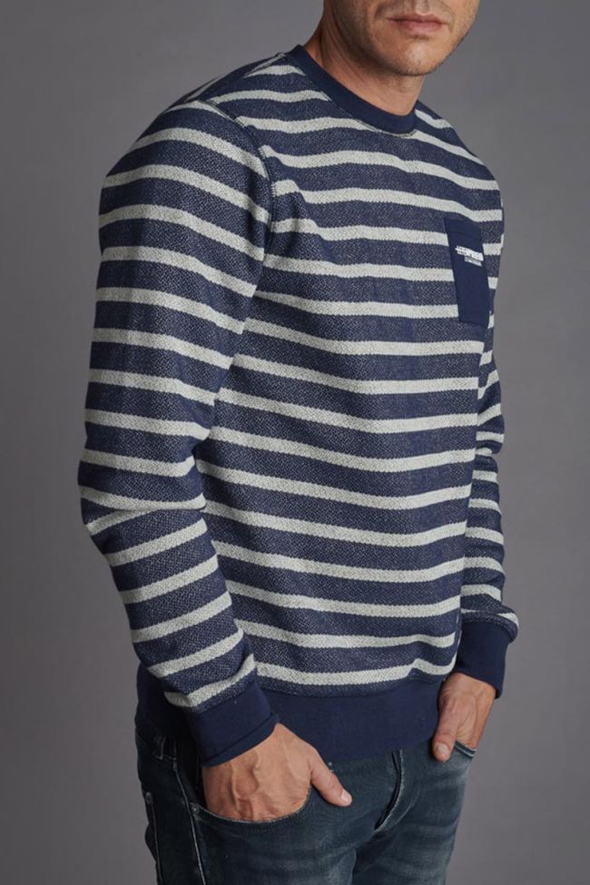 Blue and white stripy Lunal sweatshirt