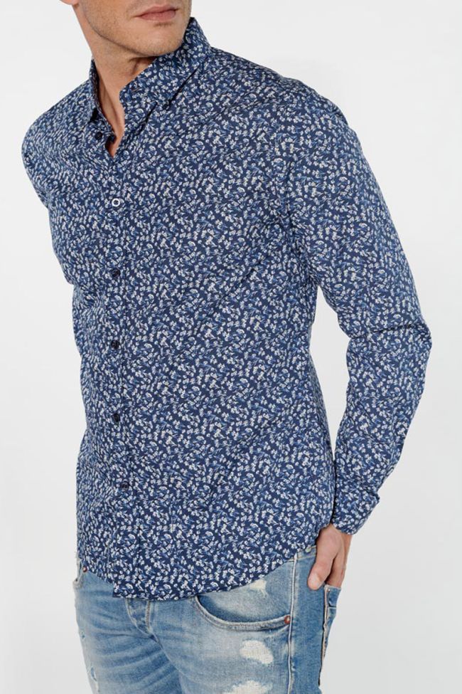 Floral navy blue Sobel shirt