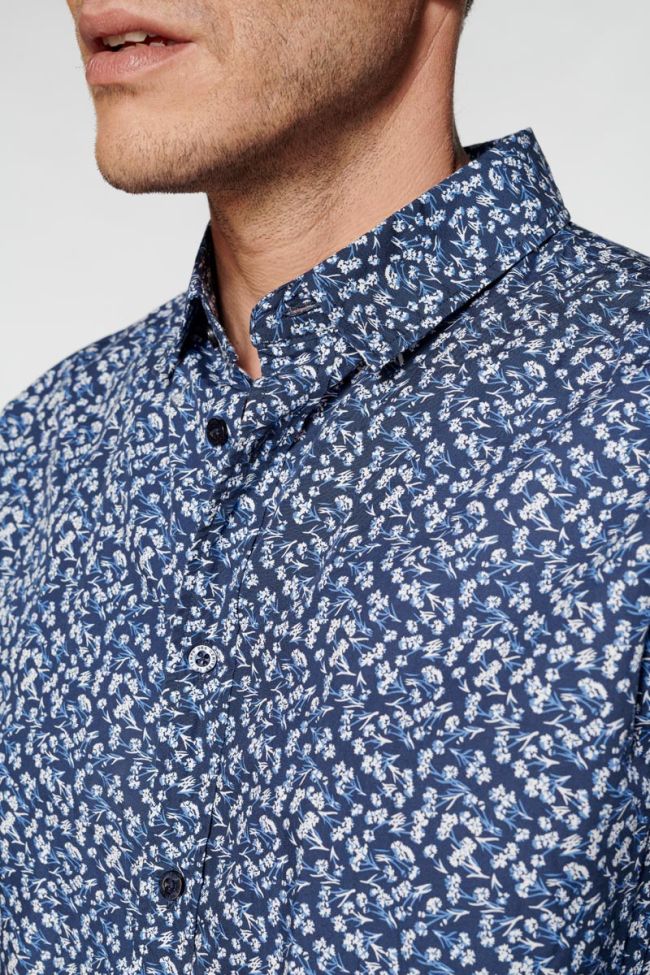 Floral navy blue Sobel shirt