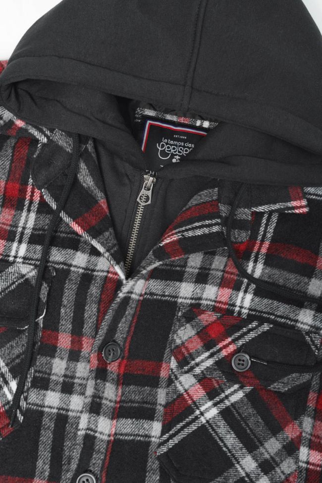 Black and red checked Vaty overshirt