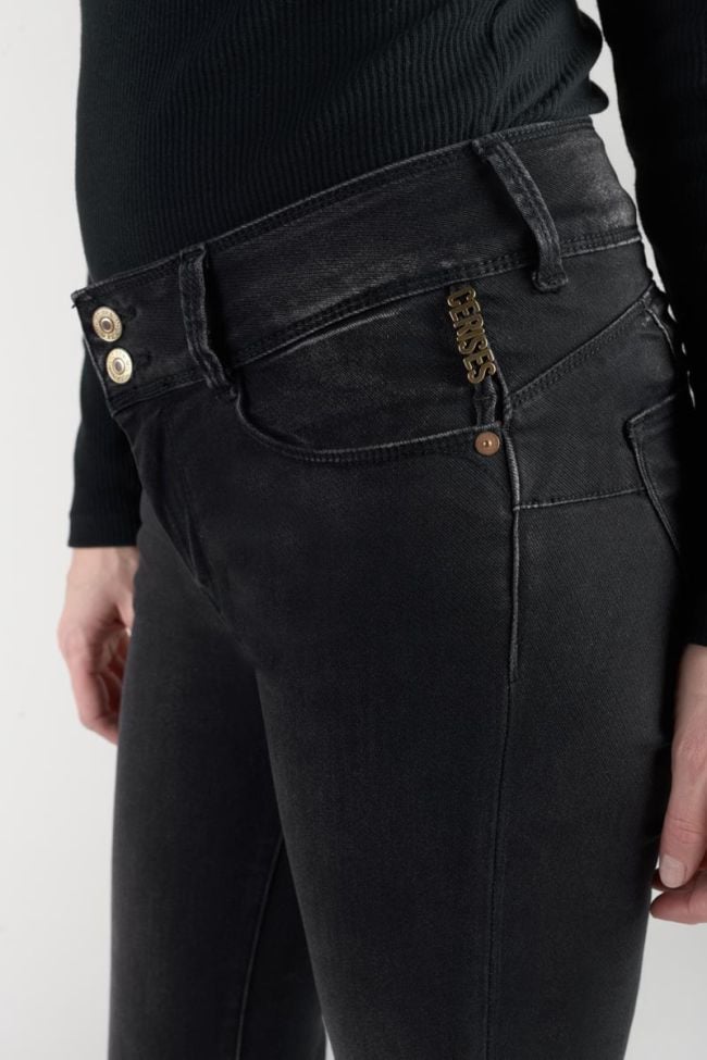 Bari ultra pulp slim high waist 7/8th jeans black N°1