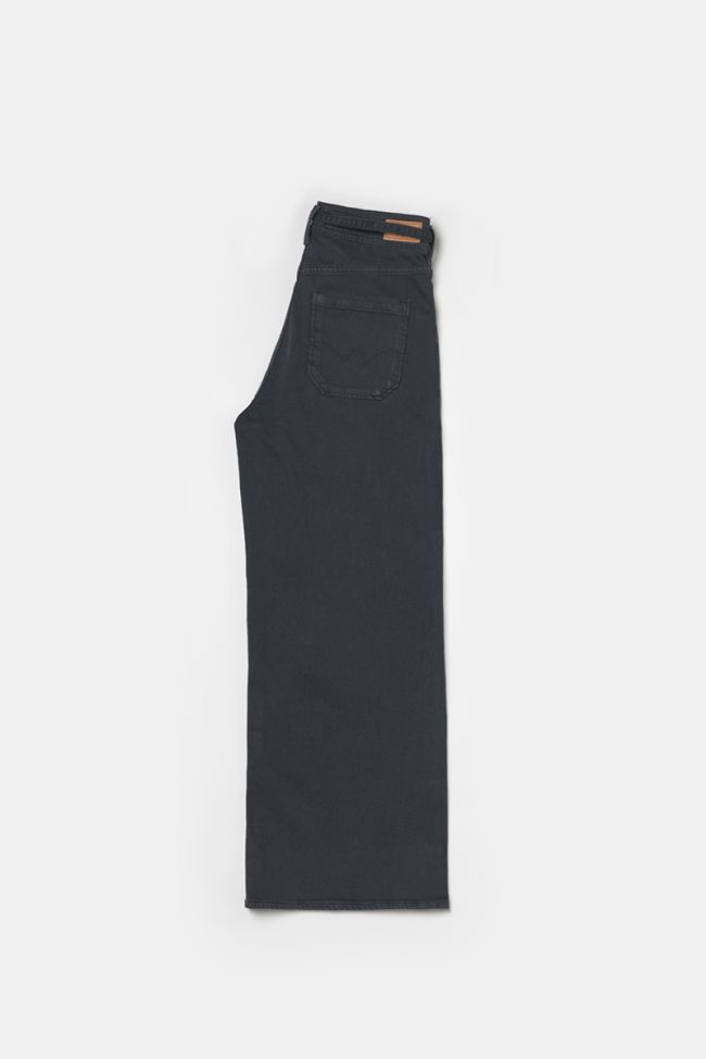 Charcoal grey straight-legged high-waisted Celou jeans