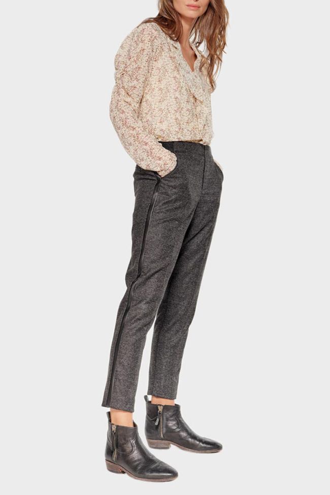 Grey checked Guilia trousers