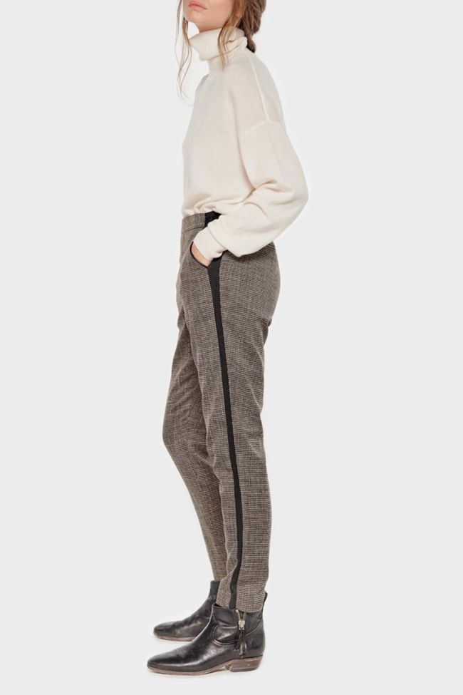 Brown houndstooth Naga trousers