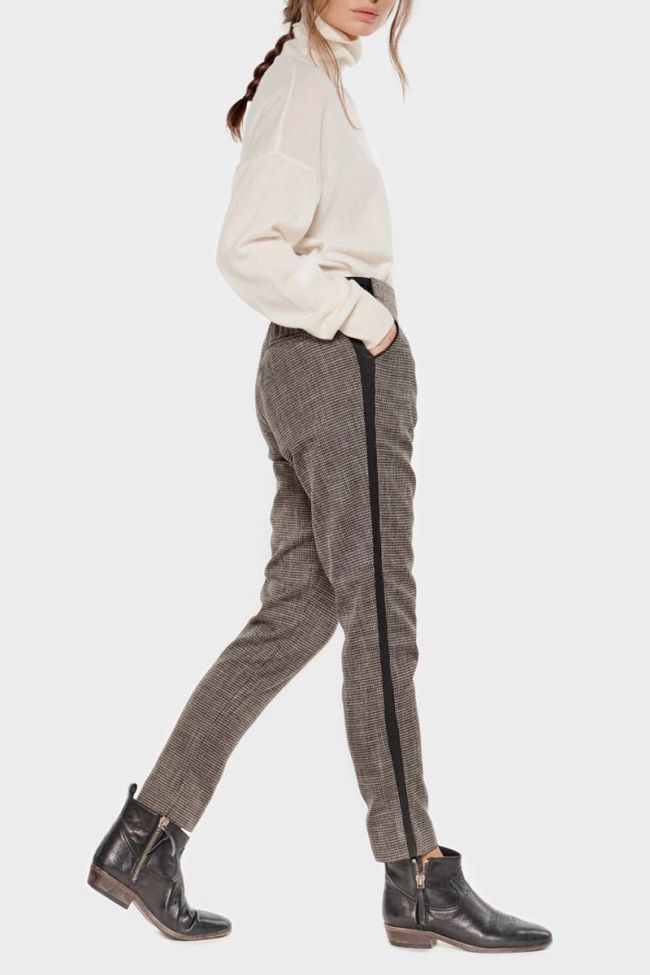 Brown houndstooth Naga trousers