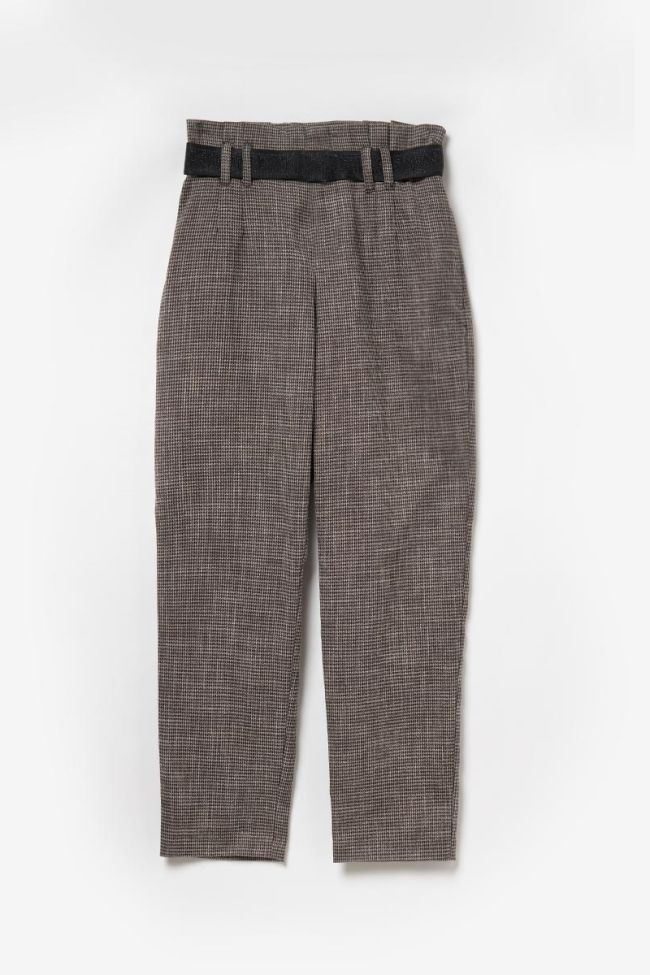 Brown high-waisted Nagagi trousers