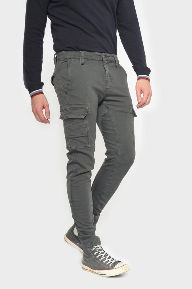 Tapered charcoal grey Durbuy trousers