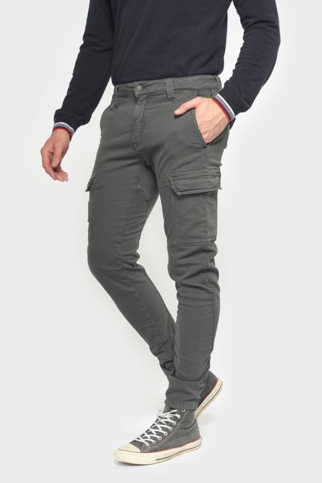 Tapered charcoal grey Durbuy trousers