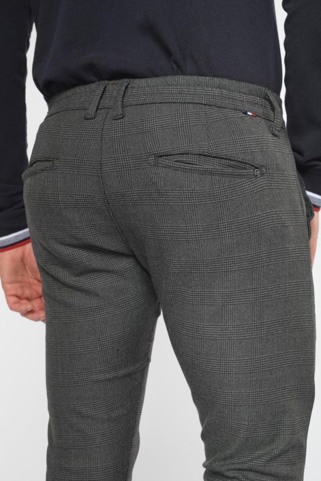 Grey checked Prato trousers