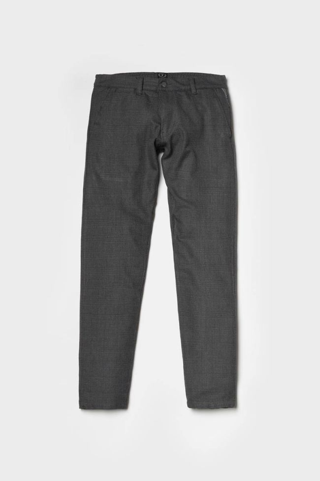 Grey checked Prato trousers