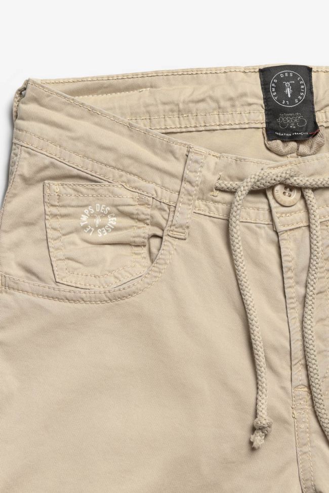 Beige tapered Patos trousers