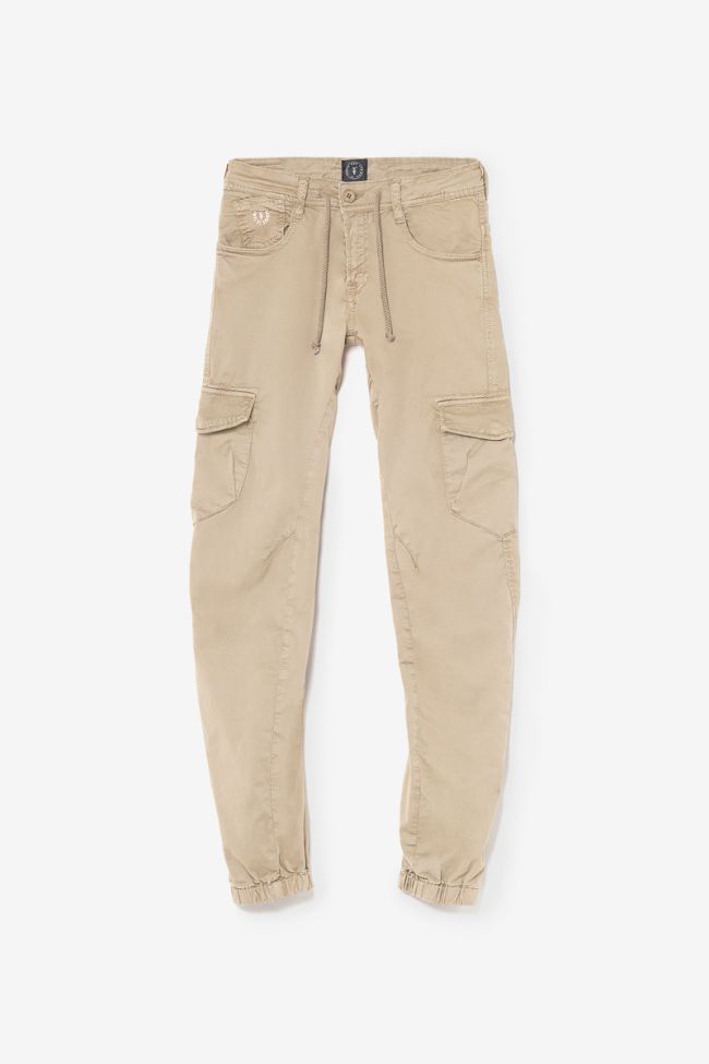 Beige tapered Patos trousers