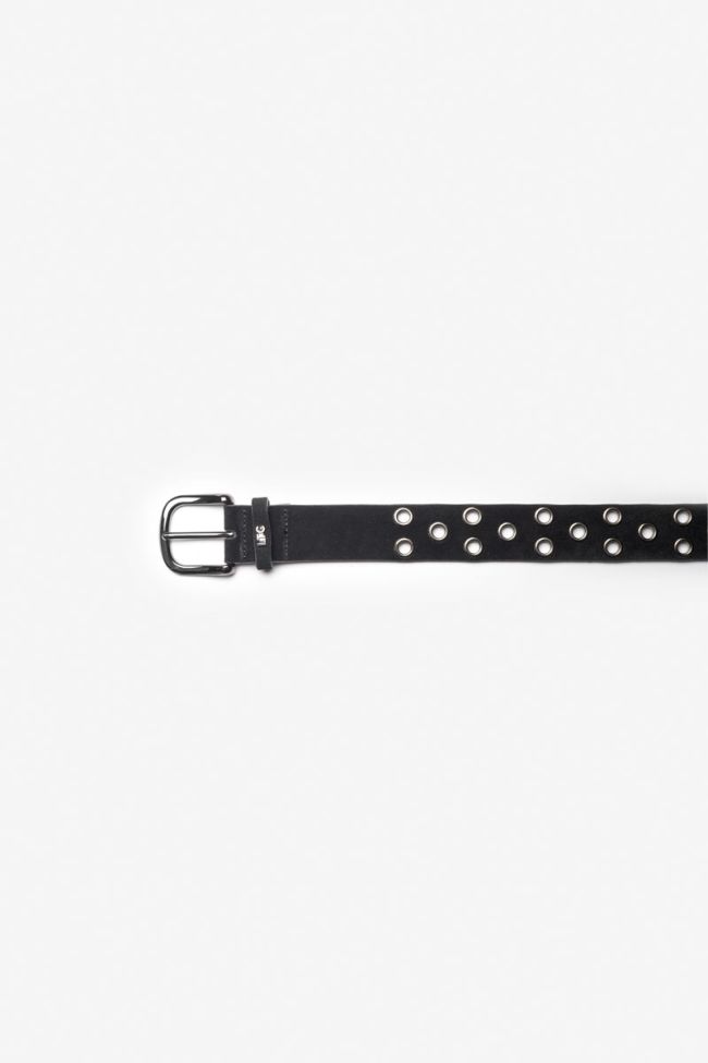 Black suede Minog belt