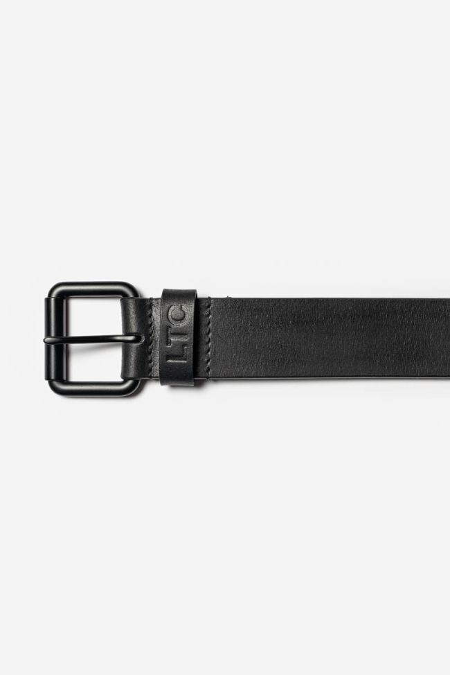Black leather Bianel belt