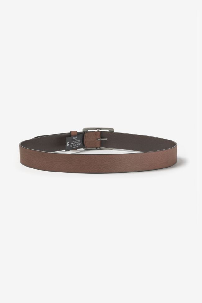 Brown leather Roni belt