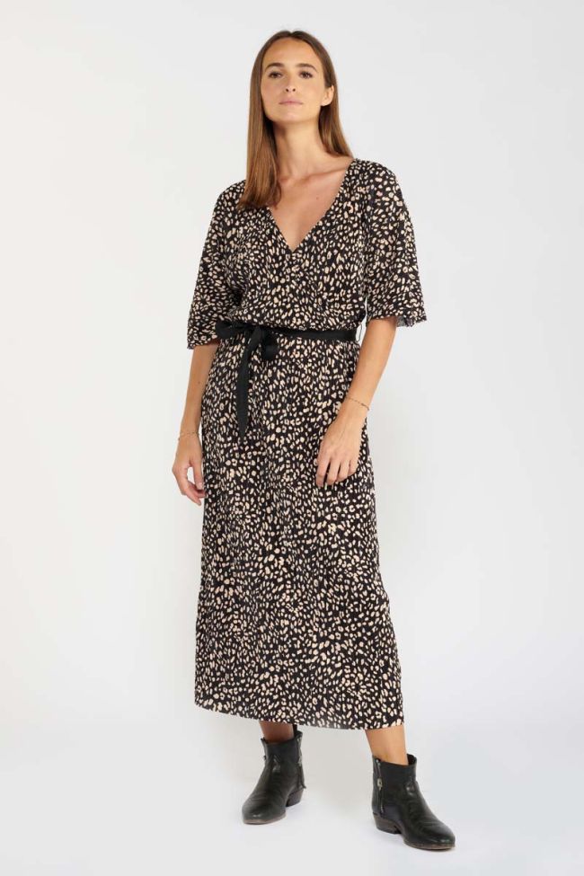 Anie leopard print maxi dress