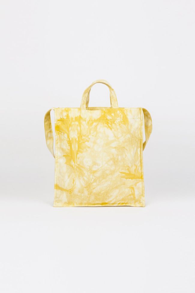 Shopping bag Lina tie and dye yellow