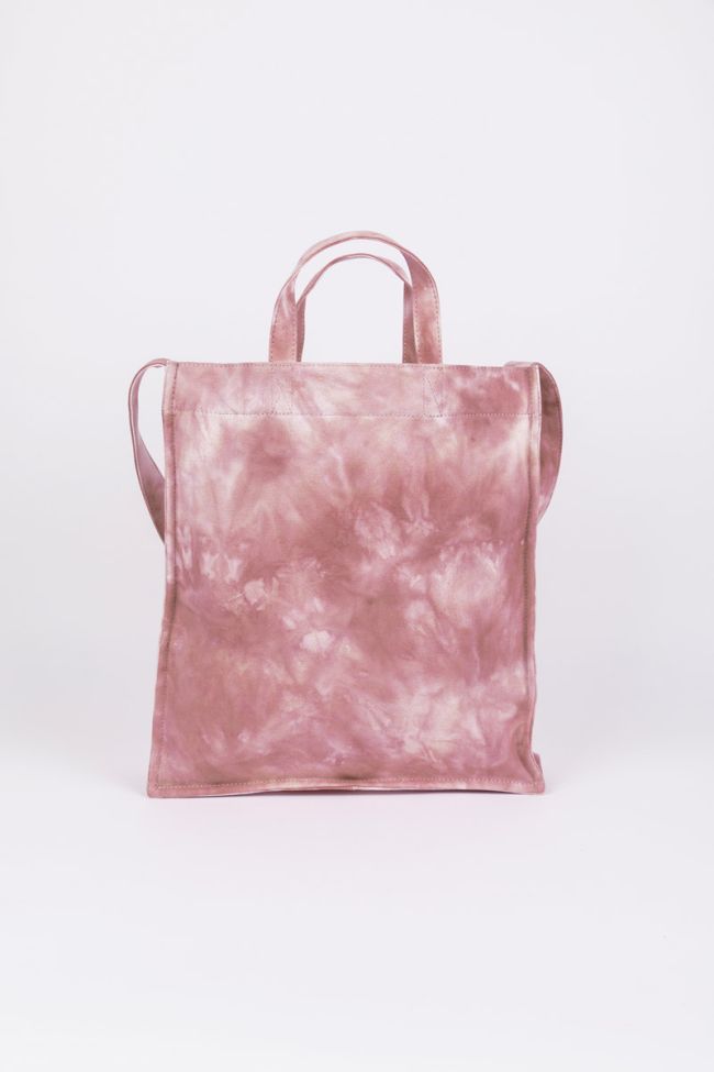 Shopping bag Lina tie and dye pink