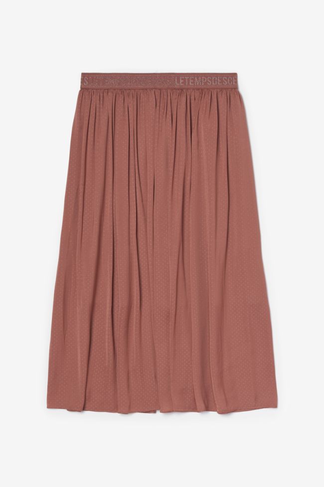 Long terracotta Trop skirt