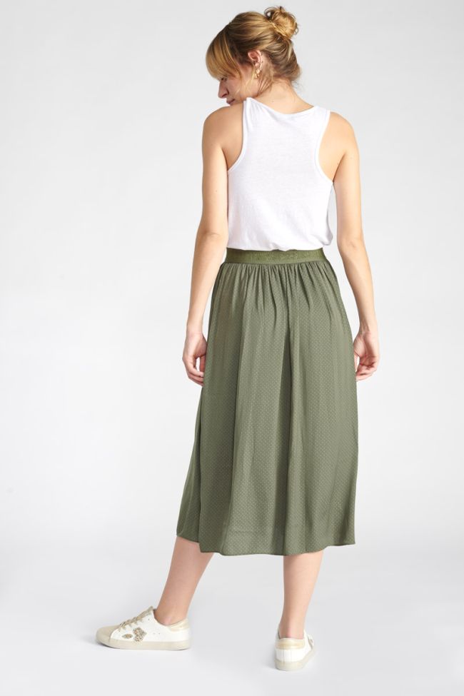 Long khaki Trop skirt