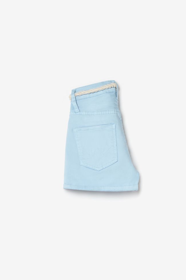 Sky blue Tiko high-waisted shorts