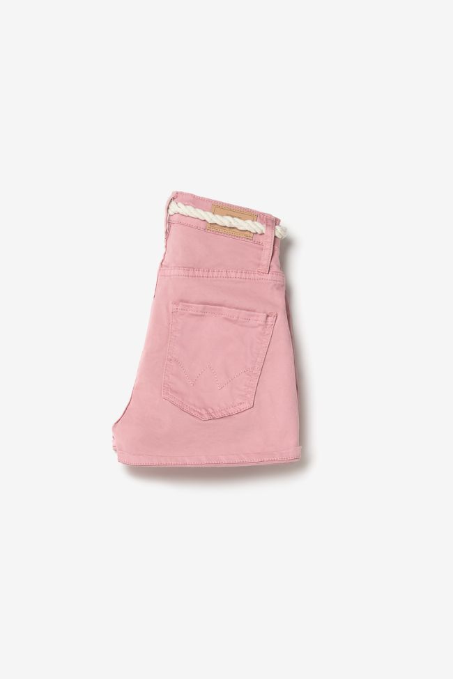 Powder pink Tiko high-waisted shorts