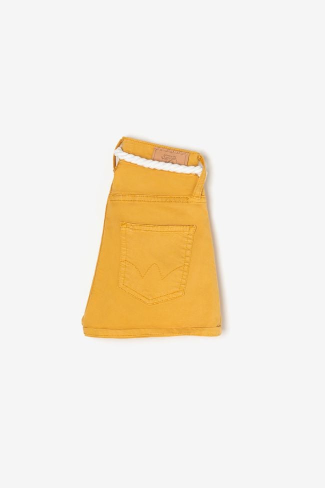 Mustard Tiko high-waisted shorts