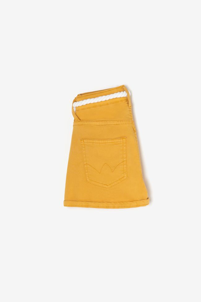 Mustard Tiko high-waisted shorts