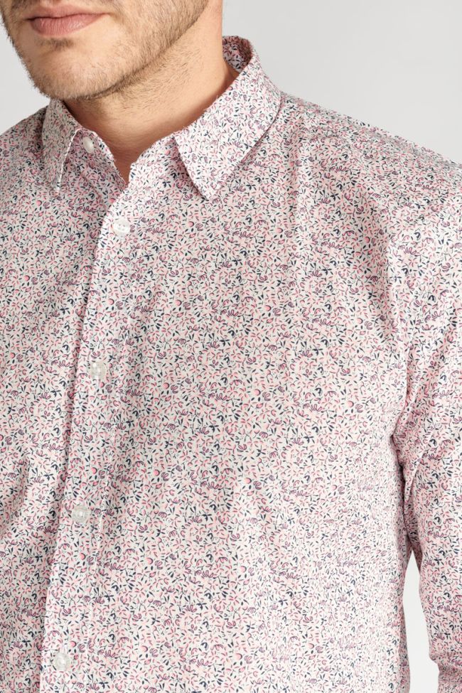 Kristo shirt with pink floral pattern