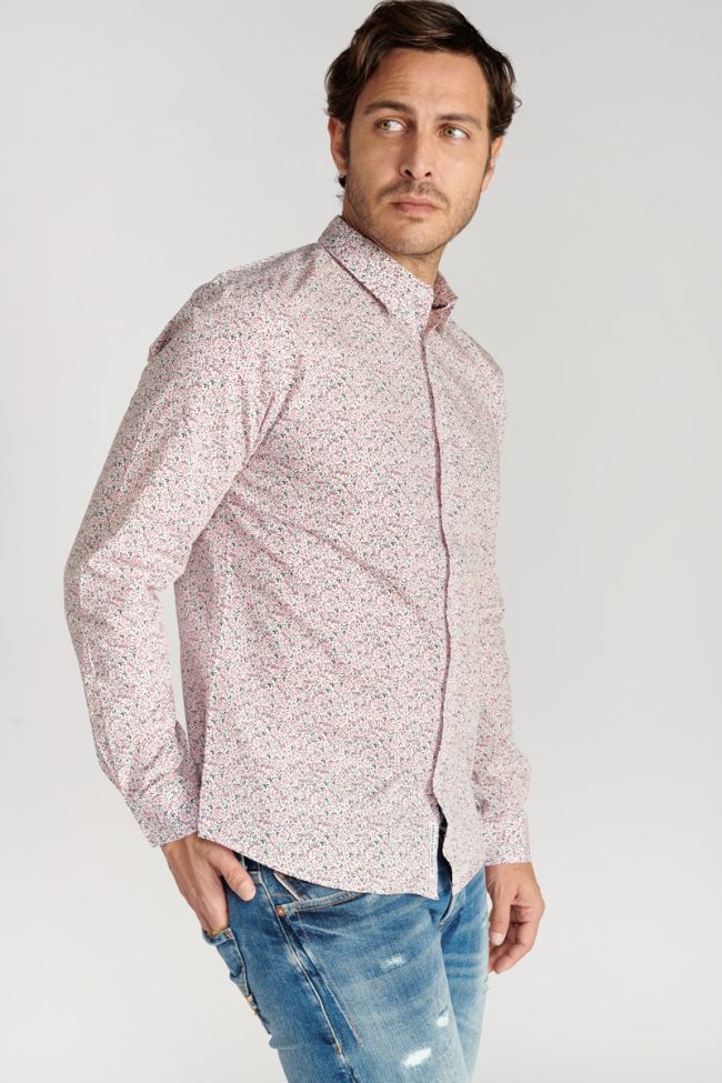 Kristo shirt with pink floral pattern