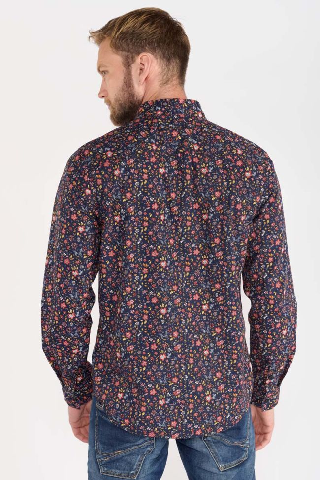 Navy flower print Lukal shirt