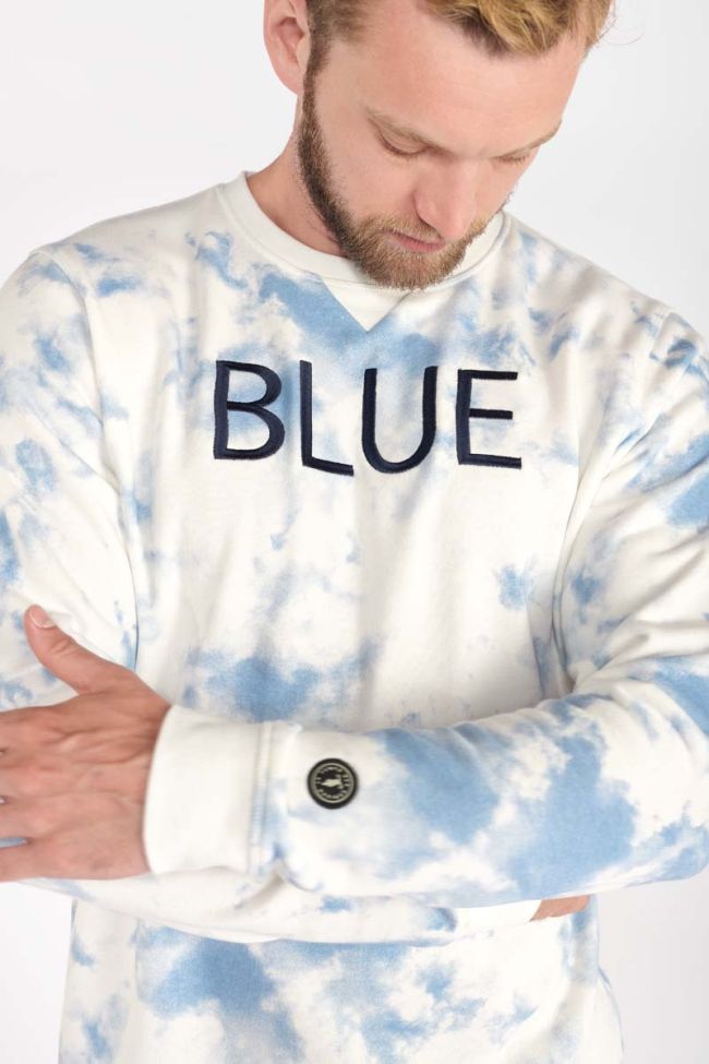 Blue and white Marzac sweatshirt