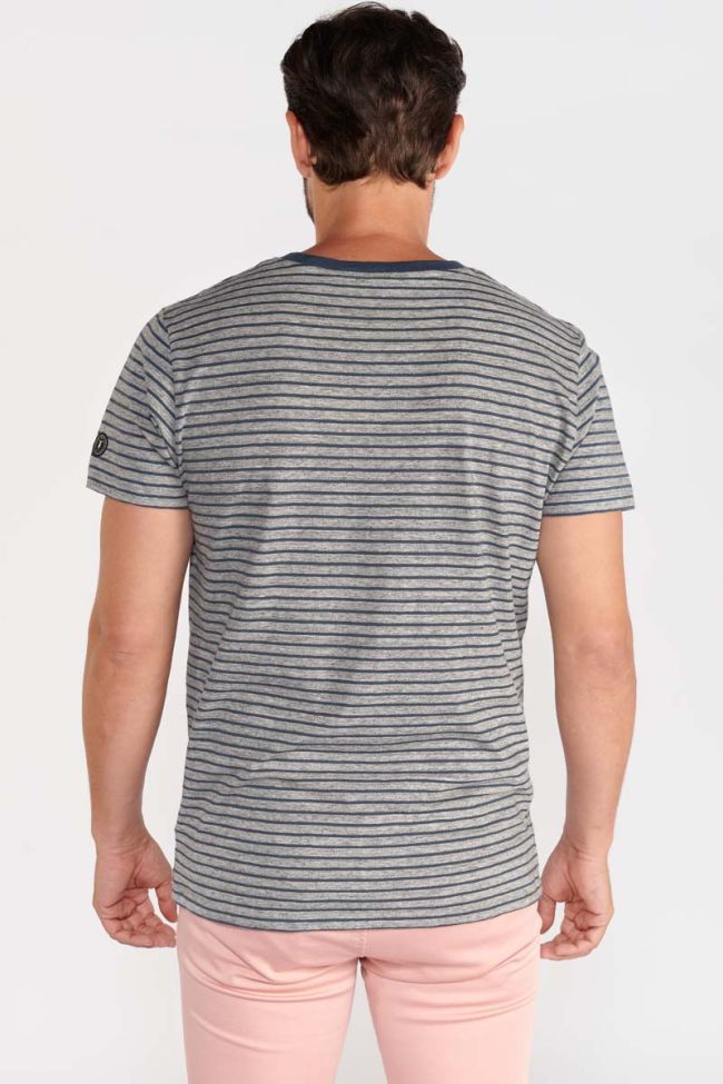 Grey striped Ponan t-shirt
