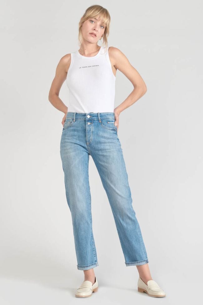 Basic 400/18 mom high waist 7/8th jeans bleu N°4