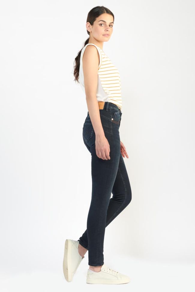 Line pulp slim high waist jeans blue-black N°1