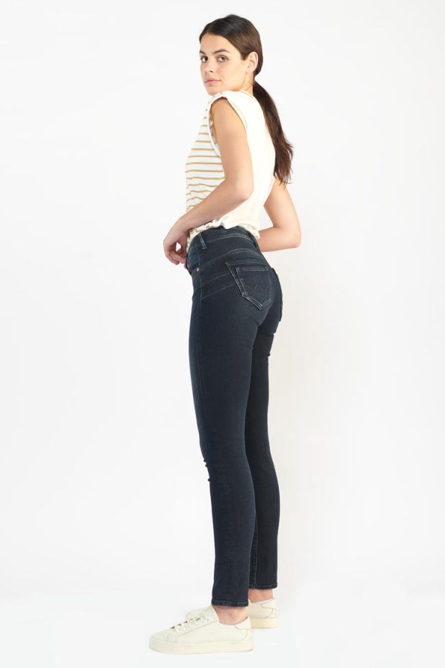 Line pulp slim high waist jeans blue-black N°1