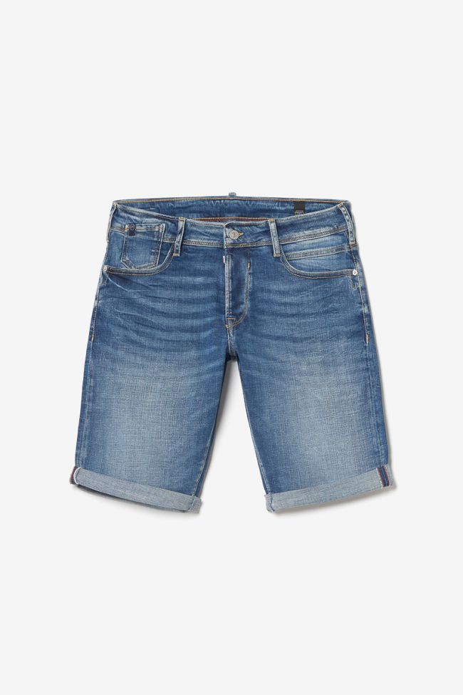Mid blue denim Laredo Bermuda shorts